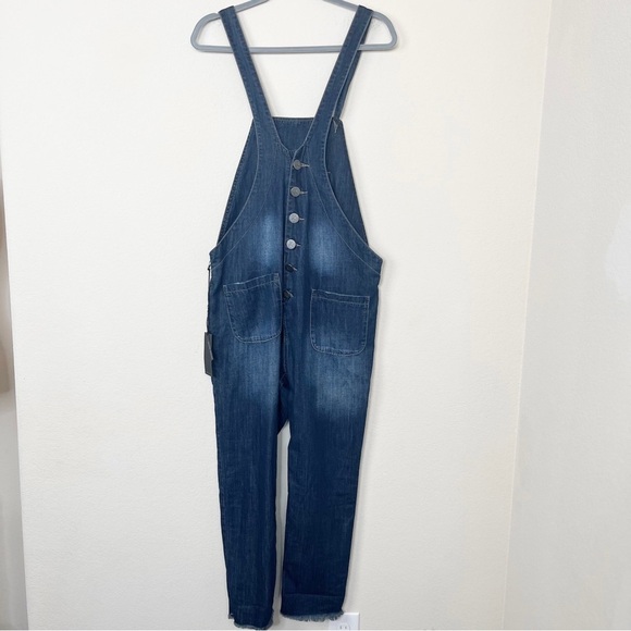 One Teaspoon Monroe Denim Overalls in Cowboy - Picture 6 of 10